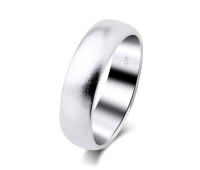 Silver Rings Bigger Bend Matt CSR-R6-02